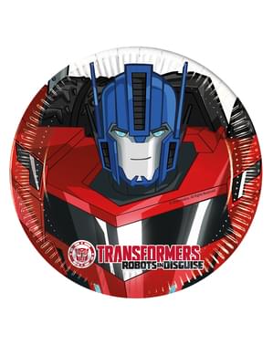 8 pratos Transformers Power Up (20 cm)