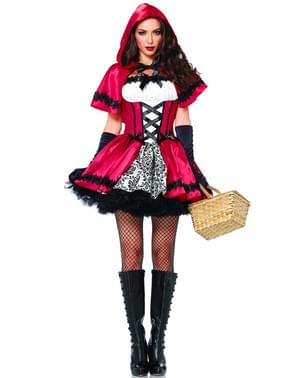 Little Red Riding Hood gothic story costume for a woman