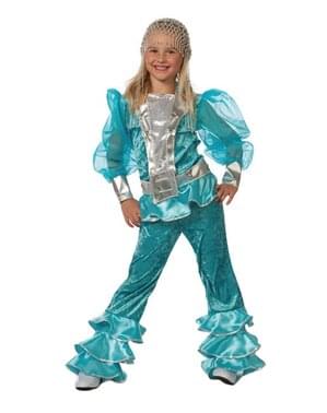 Kostum Biru Mamma Mia untuk anak perempuan - Abba