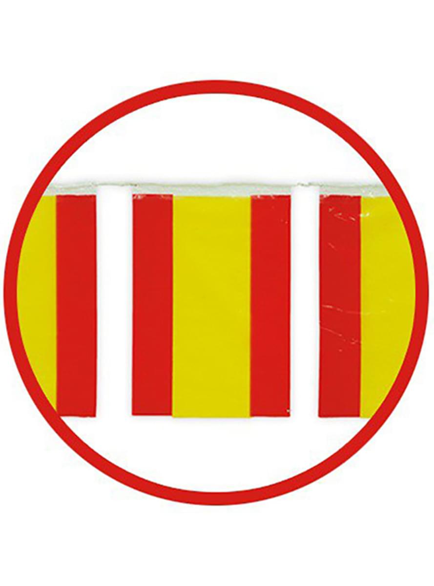 50m Large Spanish Flags Bunting