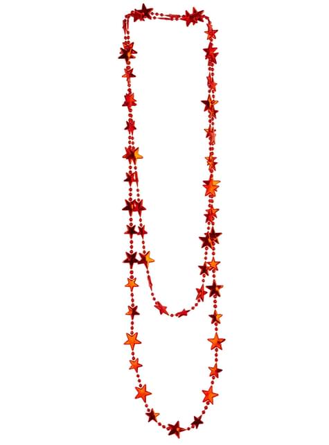 Colar de estrelas vermelhas