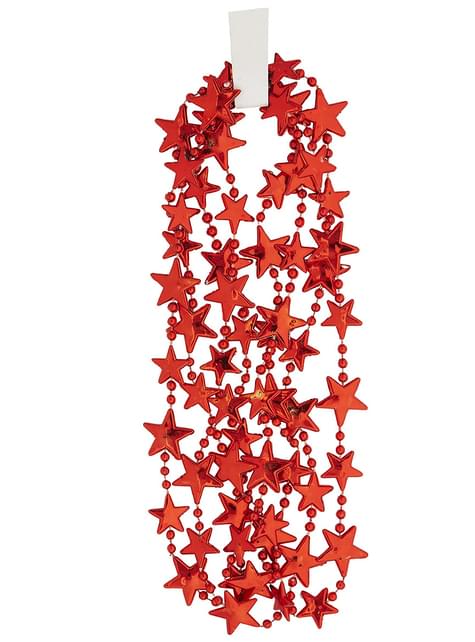 Colar de estrelas vermelhas