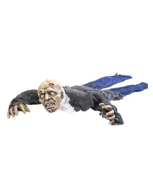 Figura decorativa de zombie arrastrado con luz, sonido y movimiento (140 cm)