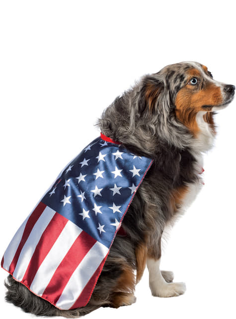 Disfraz de bandera de Estados Unidos para perro - perro