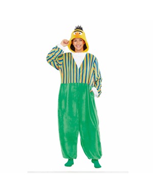 Bert fra Sesame Street Onesie kostume til voksne