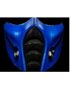 Jumătate de mască Sub-Zero Mortal Kombat de latex