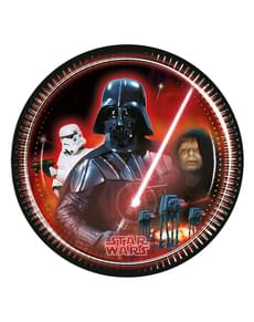 8 assiettes Star Wars & Heroes 23 cm