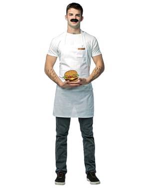 Bob odrasla osoba s Brankovog hamburgere kostima