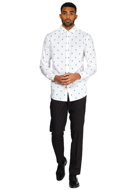 White Shirt with Christmas trees - Opposuits