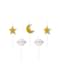5 lumânări cu nori și stele (2-3 cm) - Little Star