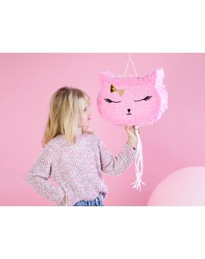 Pink Cat Pinata - Meow fél