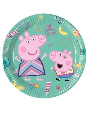 Set of 8 Pepper Pig Party Plates (20 cm)