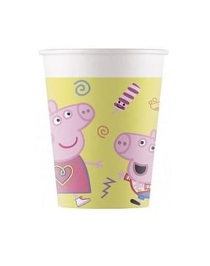 8 papírových kelímků Prasátko Peppa