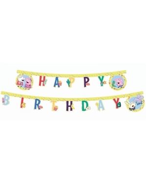 Ghirlandă Peppa Pig Happy Birthday