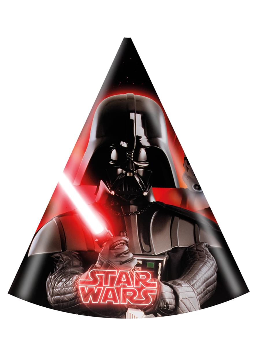 6 chapéus de papel Star Wars & Heroes - Final Battle