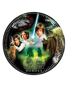 Set de 8 platos Star Wars & Heroes 23 cm