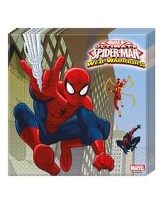 20 serviettes Ultimate Spiderman Web Warriors