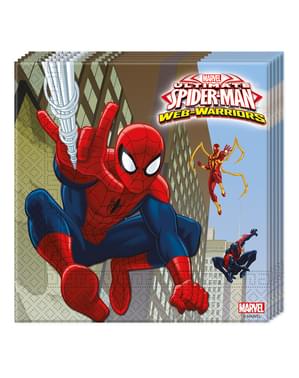 Set 20 tovaglioli Ultimate Spiderman Web Warriors (33x33 cm)