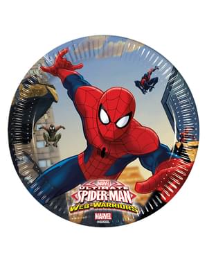 8 assiettes Ultimate Spiderman Web Warriors 20 cm