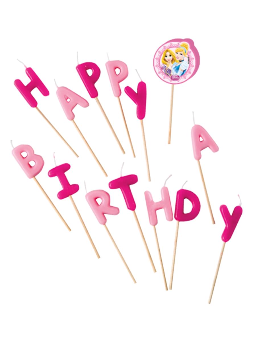 Kaarsjes Happy Birthday Prinses