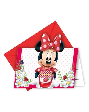 6 invitations Minnie Jam Packed with Love