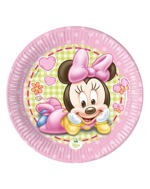 Zestaw 8 talerzy Baby Minnie 20 cm