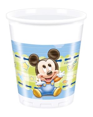 Set 8 bekertjes Baby Mickey