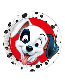 Conjunto de 8 pratos Os 101 Dálmatas