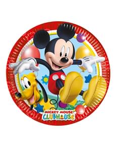 Set of 8 Playful Mickey 23cm Plates