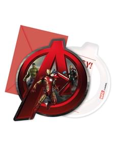 Set of 6 Avengers 2: Age of Ultron Invitations