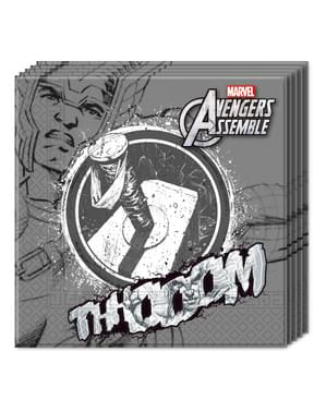 20 servilletas Los Vengadores Teen Thor (33x33cm) - Avengers Team