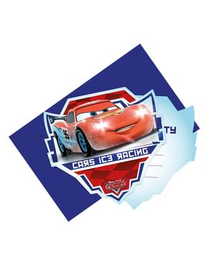 6 convites Cars Ice Racers