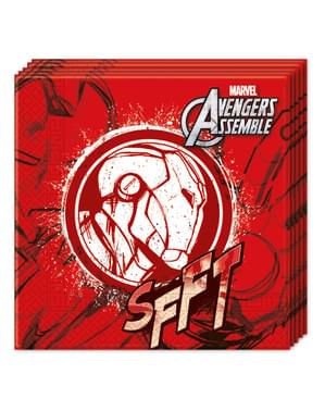 20 servilletas Los Vengadores Teen Iron Man (33x33cm) - Avengers Team
