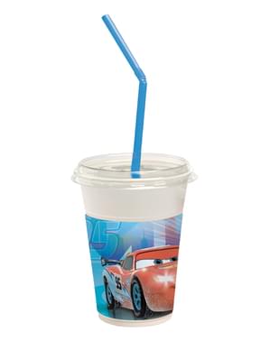 Cars Ice Becher mit Strohhalm Set 12 Stück
