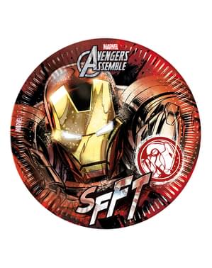 Tallrikar 8 pack Iron Man The Avengers Teen 23 cm