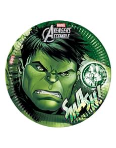 Set of 8 Hulk Teen Avengers 23cm Plates