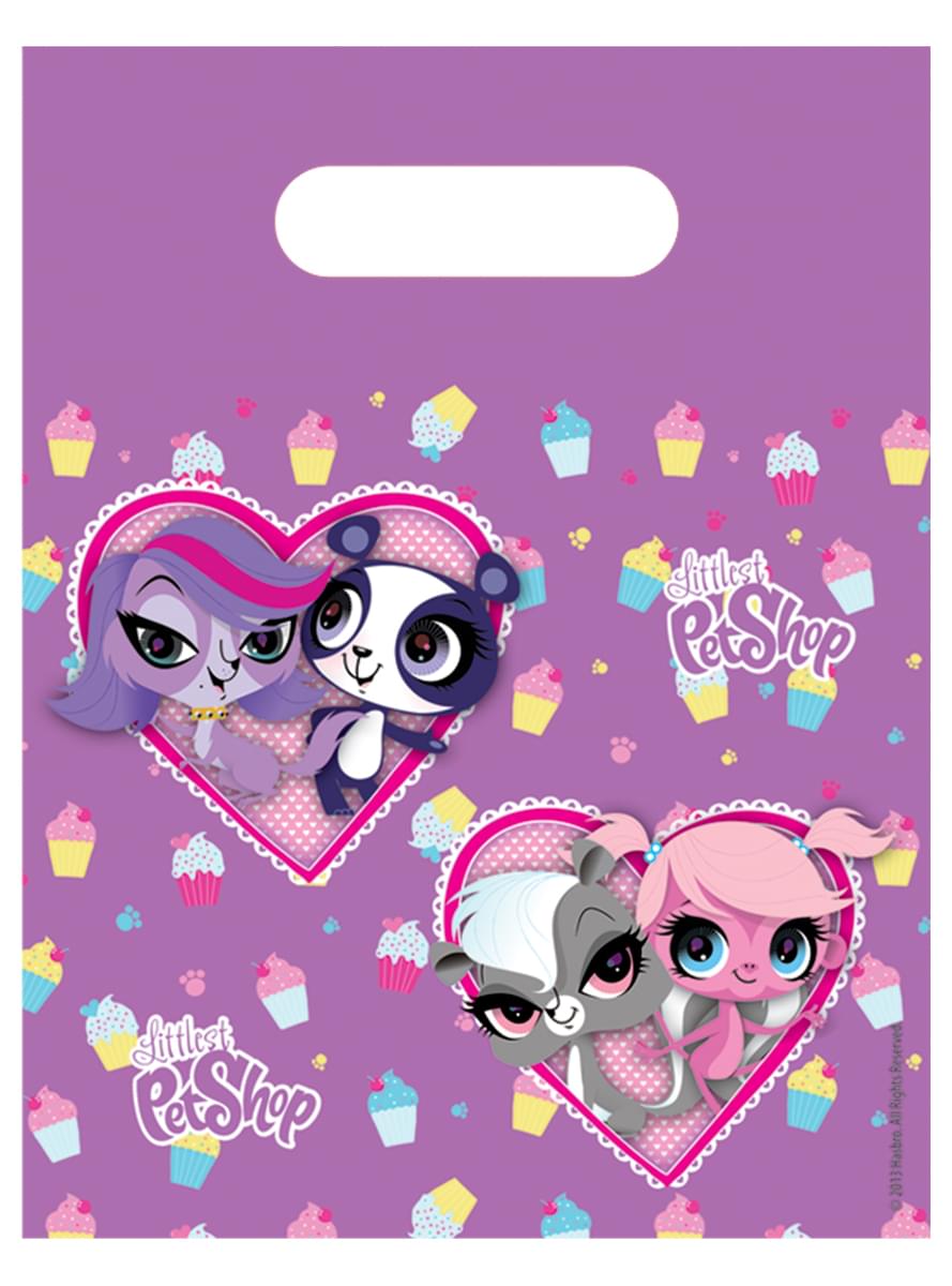 6 bolsas de chucherías Littlest Pet Shop Cupcake