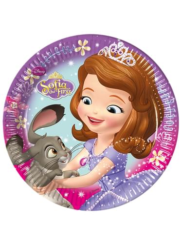 Conjunto de 8 pratos A princesa Sofia 20 cm