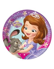 Conjunto de 8 pratos A princesa Sofia 20 cm