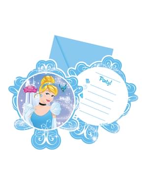 6 invitaciones La Cenicienta Fairytale