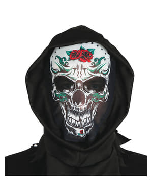 Yetişkinlerin Meksika Ölüm İskeleti Kapüşonlu Maske