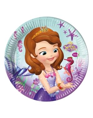 8 assiettes Princesse Sofia 23 cm