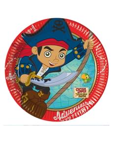 Set of 8 Jake and the Never Land Pirates 20cm Plates