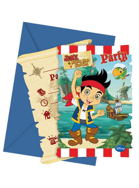 6 Jake And The Never Land Pirates Invitations For Parties And Birthdays Funidelia