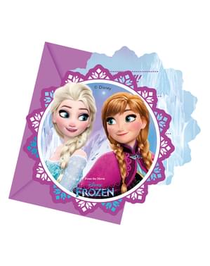6 kpl pakkaus Frozen Revontulet -kutsuja