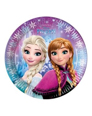 8 assiettes La reine des neiges Northern Lights 23 cm