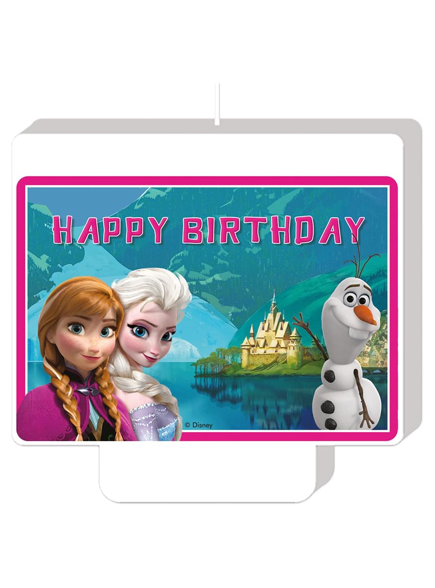 Świeczka Happy Birthday Kraina Lodu Alpine