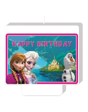 Frost Happy Birthday stearinlys