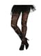 Woman's Black Tights with Stitches