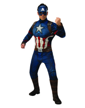 Мъжки костюм - Капитан Америка Deluxe